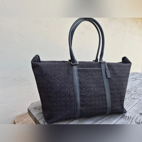 COACH 2004 VINTAGE HAMPTON WEEKENDER SIGNATURE TOTE - Picture 3 of 12